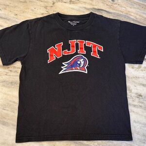 Champion Kids Black and Red NJIT Tee size M 8Y